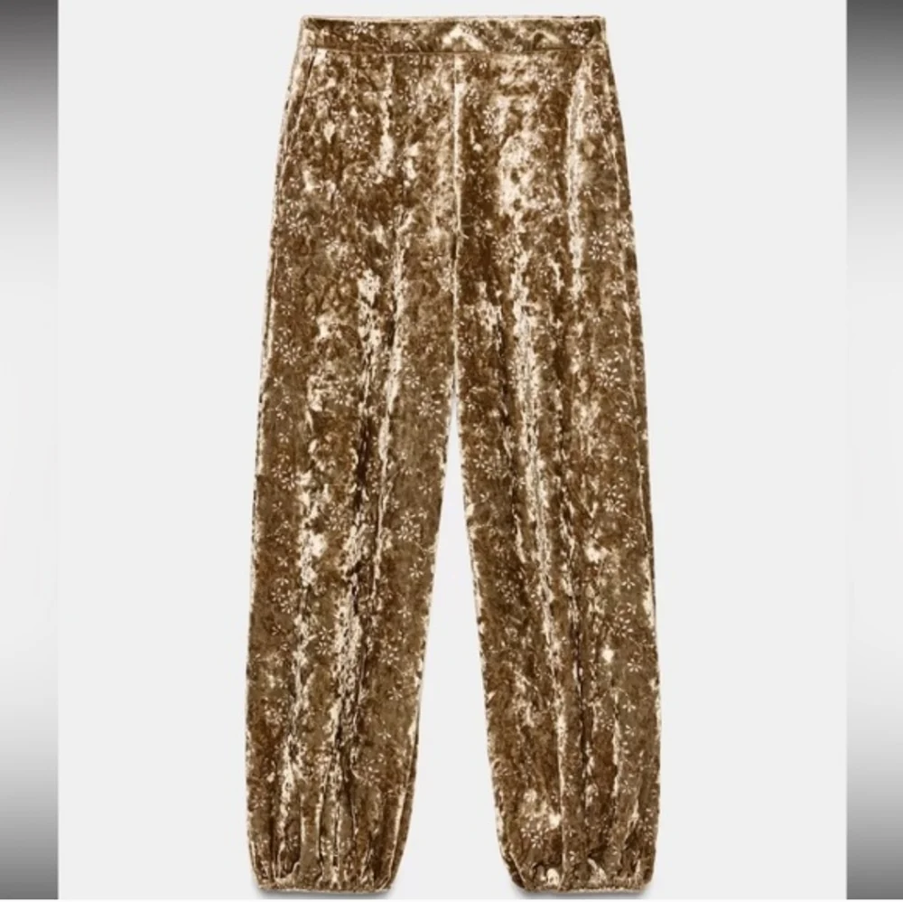 ZARA VELVET BALLOON PANTS